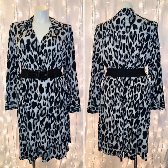 LANE BRYANT ⭐️ Long Sleeve Animal Print Dress - Picture 8 of 9